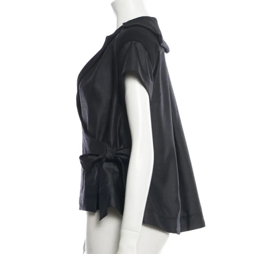 VPL Notched Lapel Surplice‎ Sash tie Swing Jacket